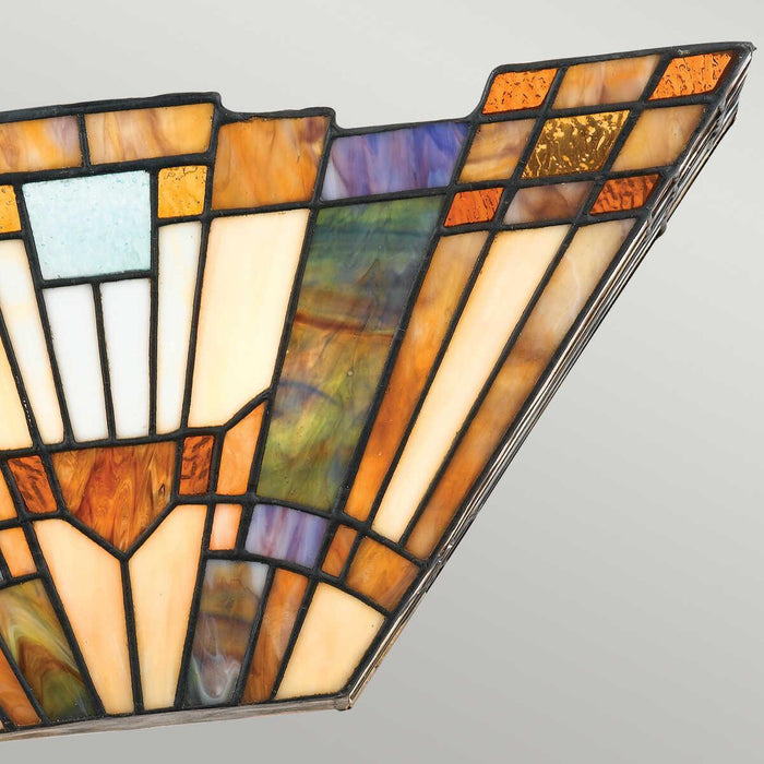 quoizel tiffany inglenook wall lamp Close Up LED Bulb