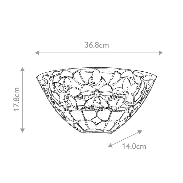 Quoizel Tiffany Kami Wall Light — alternate view