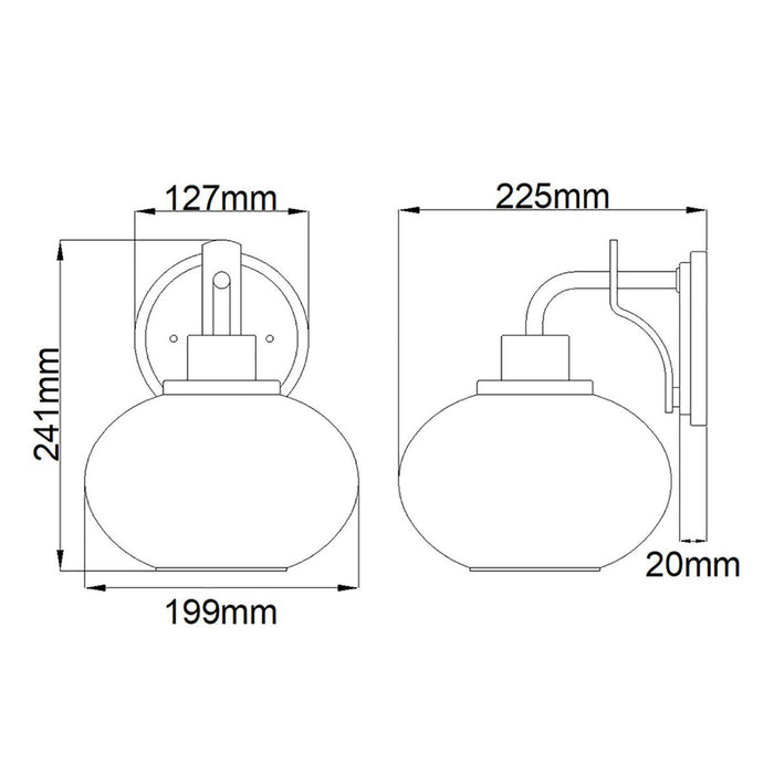 Quoizel Trilogy 1 Light Nickel Wall Light — close-up detail