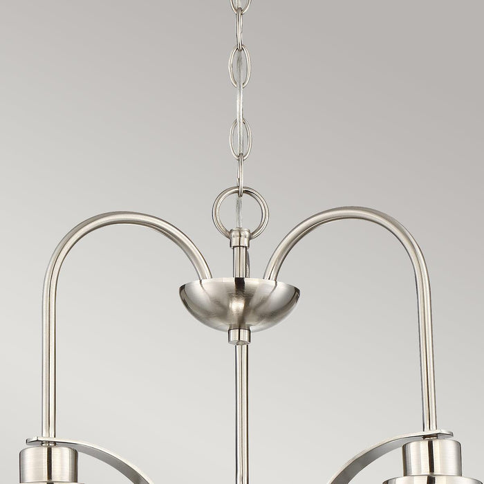 Quoizel Trilogy 3 Light Chandelier - Brushed Nickel — product detail