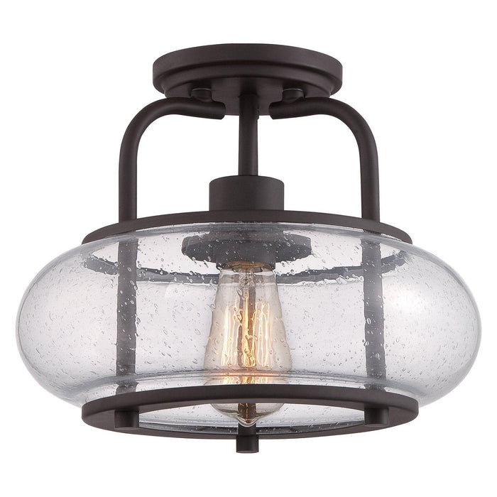 Traditional Flush & Semi Flush Ceiling Lights - Quoizel Trilogy Small Semi-Flush Ceiling Light QZ/TRILOGY/SF/S