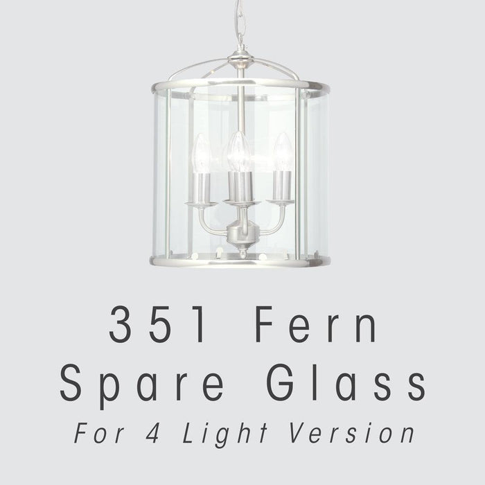 Replacement Glass for Fern 351/4 by Tiffany Lighting Direct Spares — suits living rooms & bedrooms
