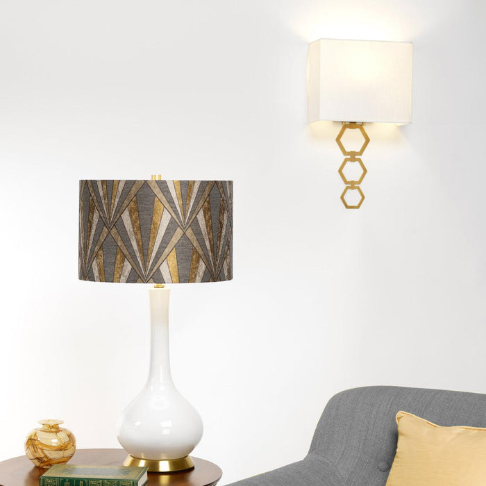 Ria Medium 1 Light Aged Brass Wall Light Elstead Lighting — alternate view