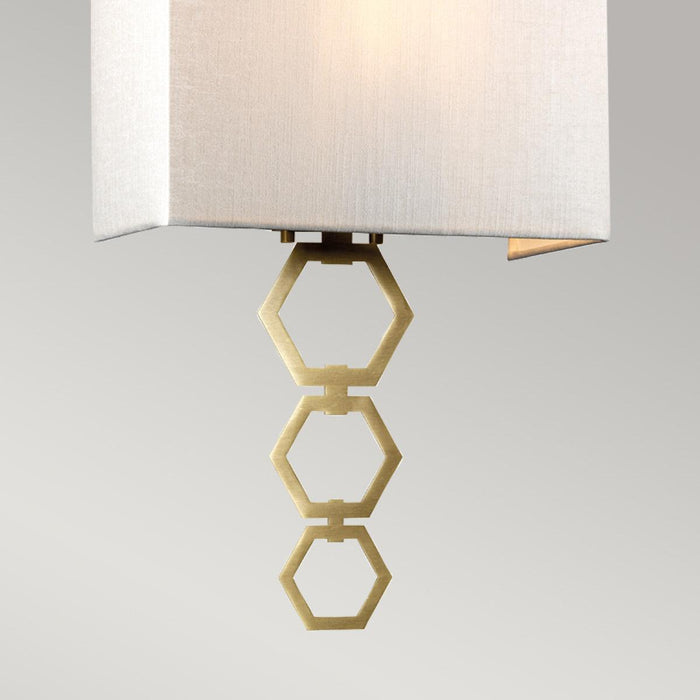 Ria Medium 1 Light Aged Brass Wall Light Elstead Lighting — lifestyle setting