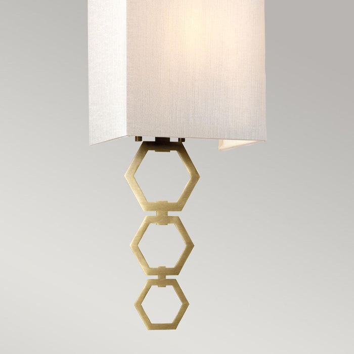 Ria Small 1 Light Aged Brass Wall Light Elstead Lighting — lifestyle setting