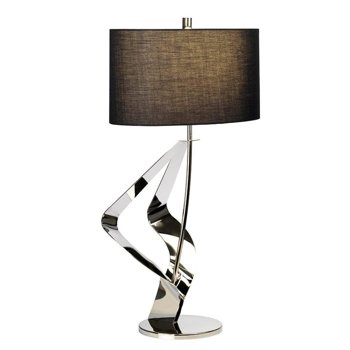 Ribbon 1 Light Polished Chrome Table Lamp Elstead Lighting 1
