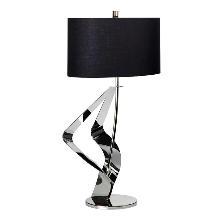 Ribbon 1 Light Polished Chrome Table Lamp Elstead Lighting 3