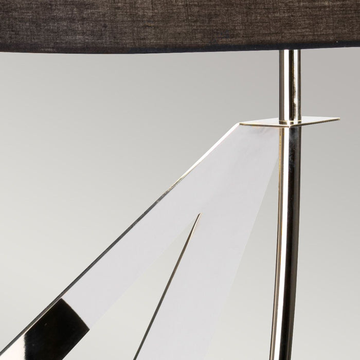Ribbon 1 Light Polished Chrome Table Lamp Elstead Lighting — side profile