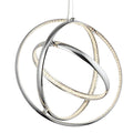 Rings 3 Light LED Chrome & Crystal Gyro Ceiling Pendant-Ceiling Pendant Lights-1-Tiffany Lighting Direct