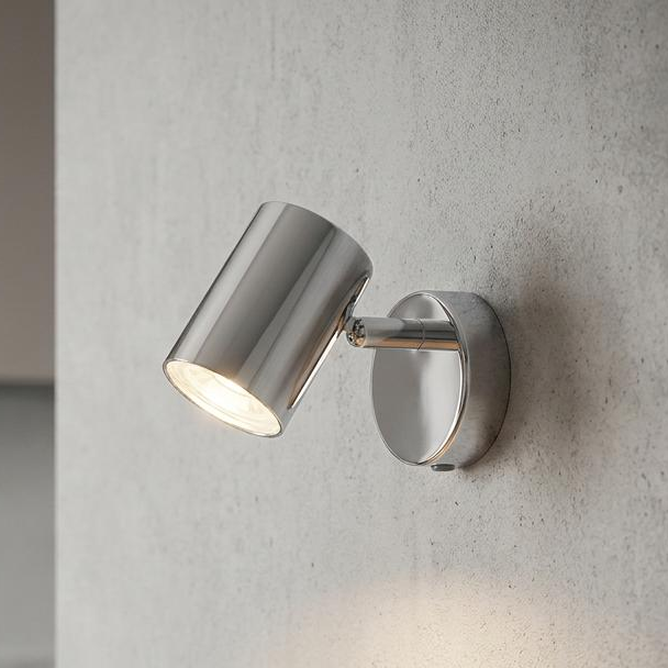 Rollo 1 Light Chrome Adjustable Wall Kitchen Spotlight - Switched by Searchlight Lighting