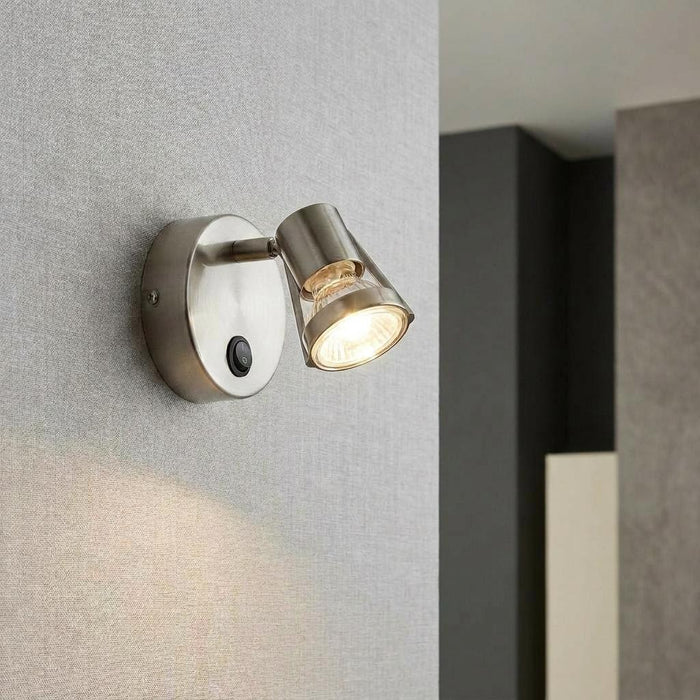 Romore Antique Chrome Single Switched Kitchen Spotlight by Oaks Lighting — suits kitchens, living rooms & bedrooms