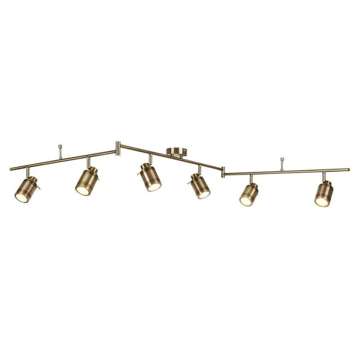 samson 6 lt brass bathroom adjustable split bar spotlight