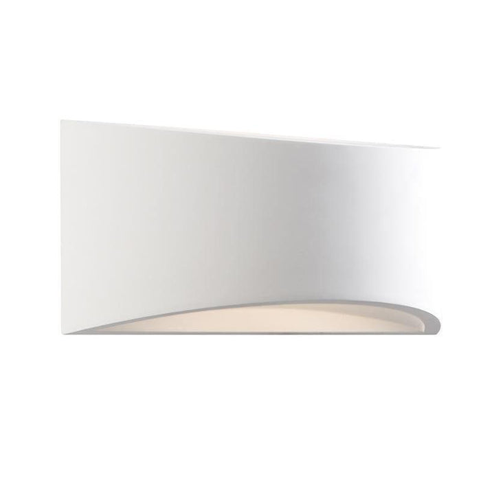 toko 1lt white plaster wall light 61638by saxby lighting