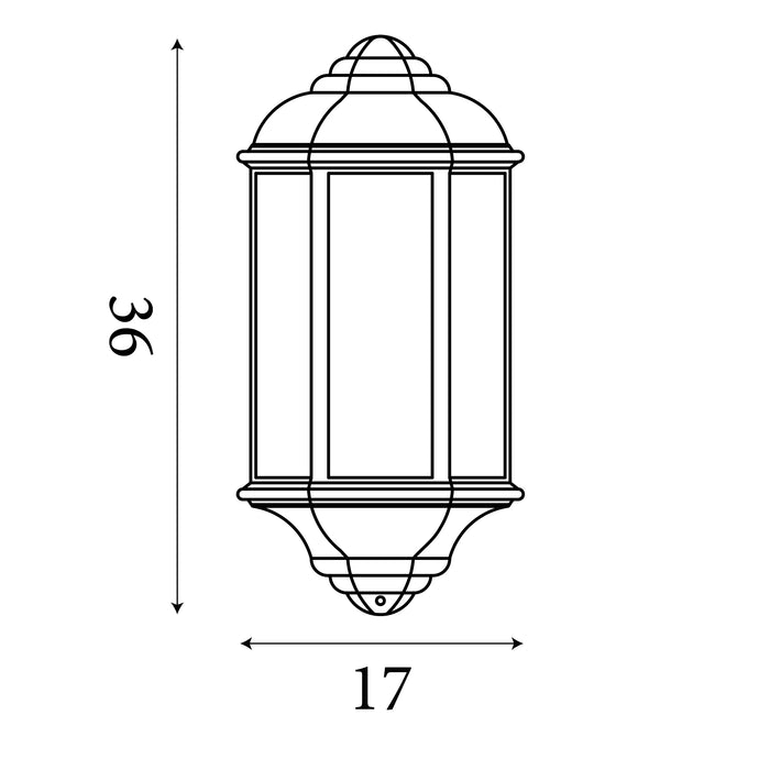 Searchlight Maine Outdoor & Porch White Flush Wall Light — additional angle