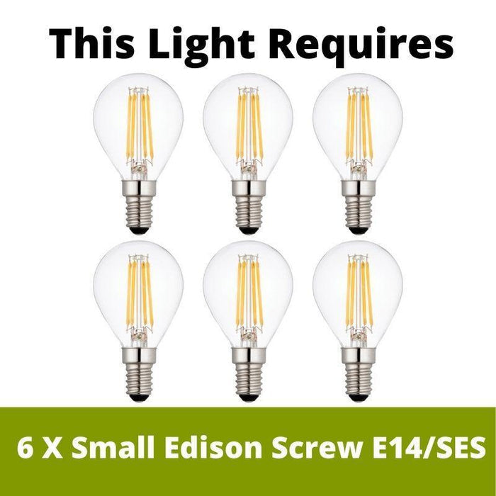 zanzibar 6 light brass ceiling pendant 8396 6 by searchlight lighting, LED Lamp Bulb Guide