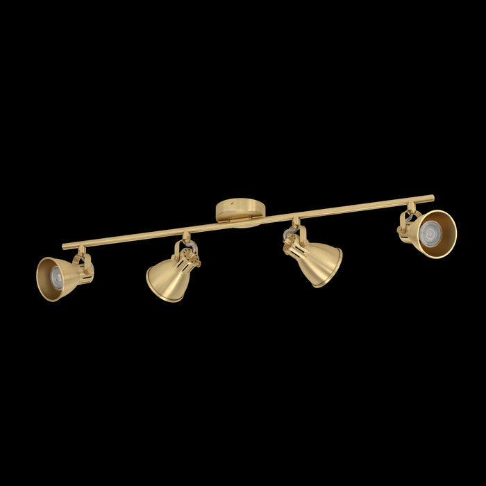 eglo seras brass 4 light bar spotlight living room image