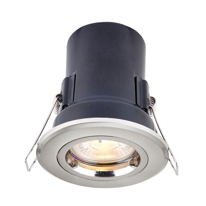 shieldplus tilt nickel recessed light 50wby Saxby Lighting, close up image