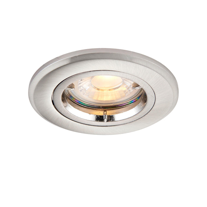 shieldplus tilt nickel recessed light 50w by saxby lighting, close up image 217