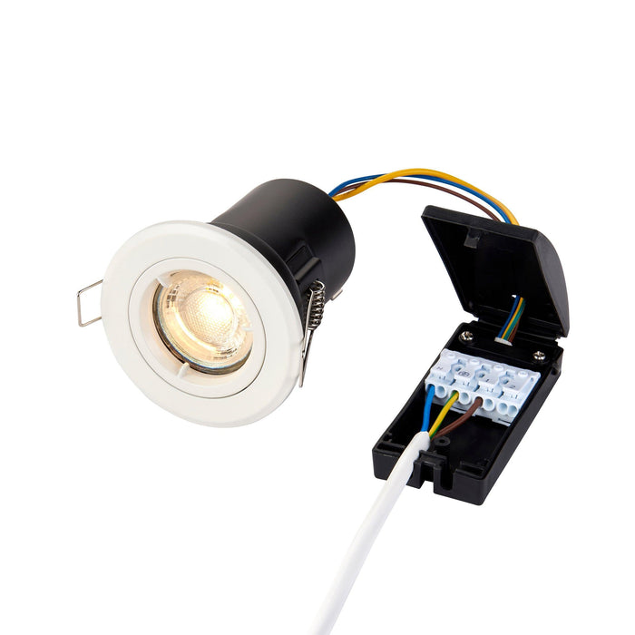shieldplus tilt white recessed light 50wby saxby lighting