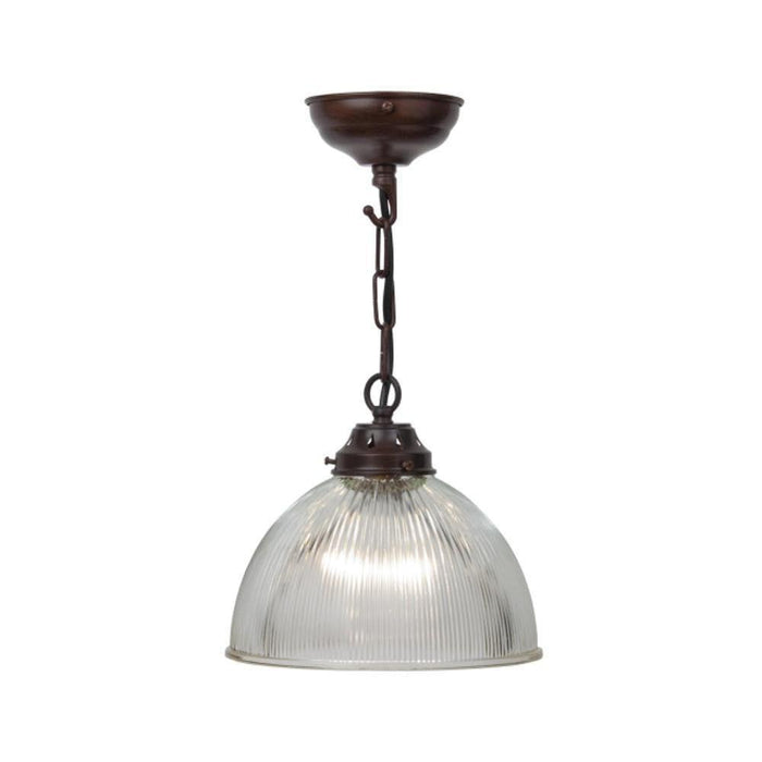 Art Deco Ceilling Light - Kansa Small Prismatic Dome Ceiling Light DOME423