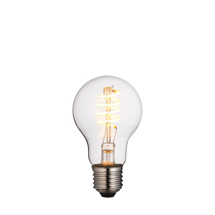 Spiral E27 Clear Glass LED Filament GLS Dimmable 4w Light Bulb 107773