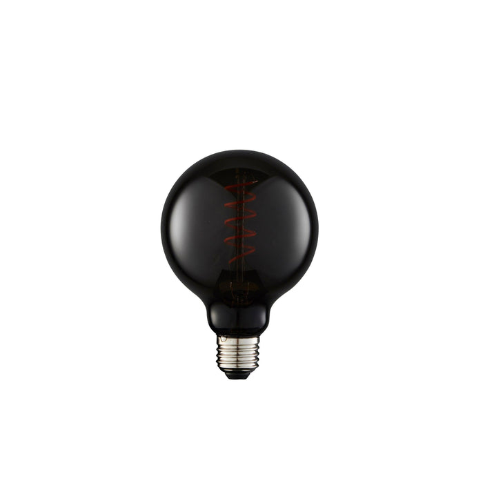 spiral medium e27 smoked glass decorative led 4w light bulb mDining room lighting