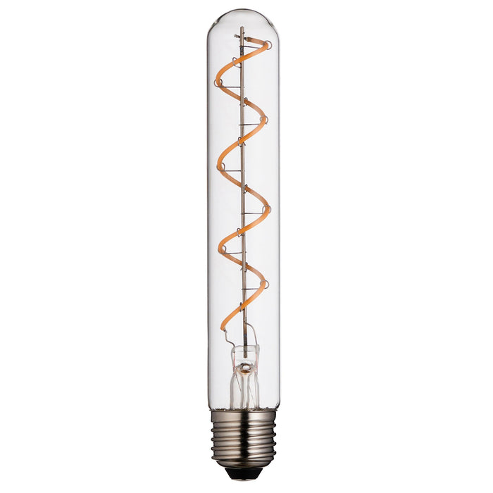 Spiral Tubular E27 Filament Clear Glass 4W LED Light Bulb 107971