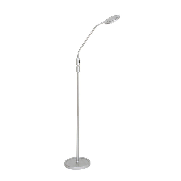 surenta led magnifying silver floor lamp