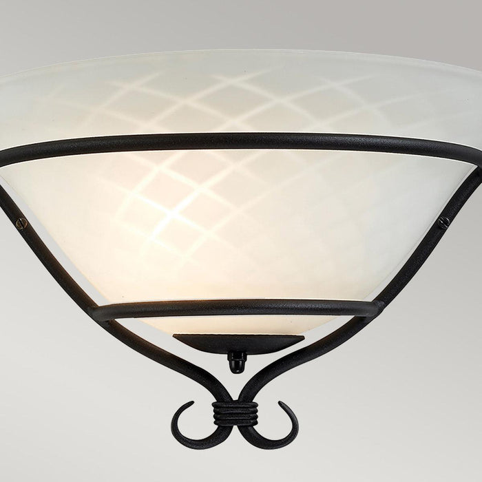 Torchiere 1 Light Black Wall Uplighter Elstead Lighting — additional angle