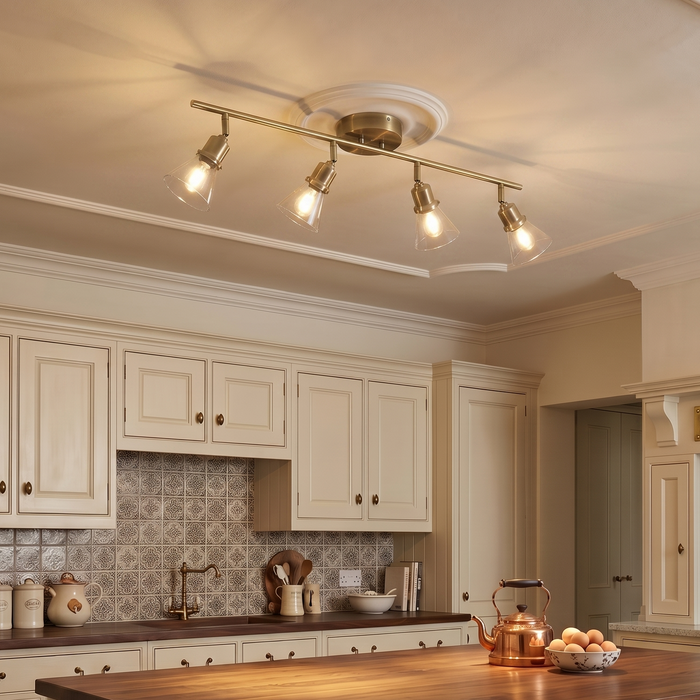 Torne Antique Brass Kitchen Bar Ceiling Lightn room set