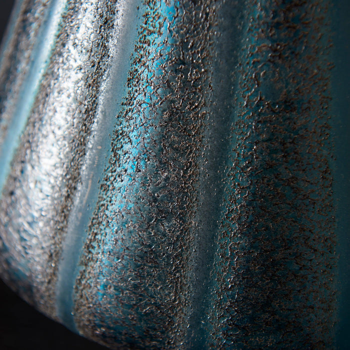 Triable Turquoise Glass Table Lamp With Gold Shade-Living Lights-Living-Room-Tiffany Lighting Direct-[image-position]