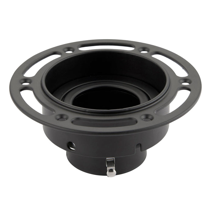 trimless adjustable downlight round black 50wby Saxby Lighting, close up image