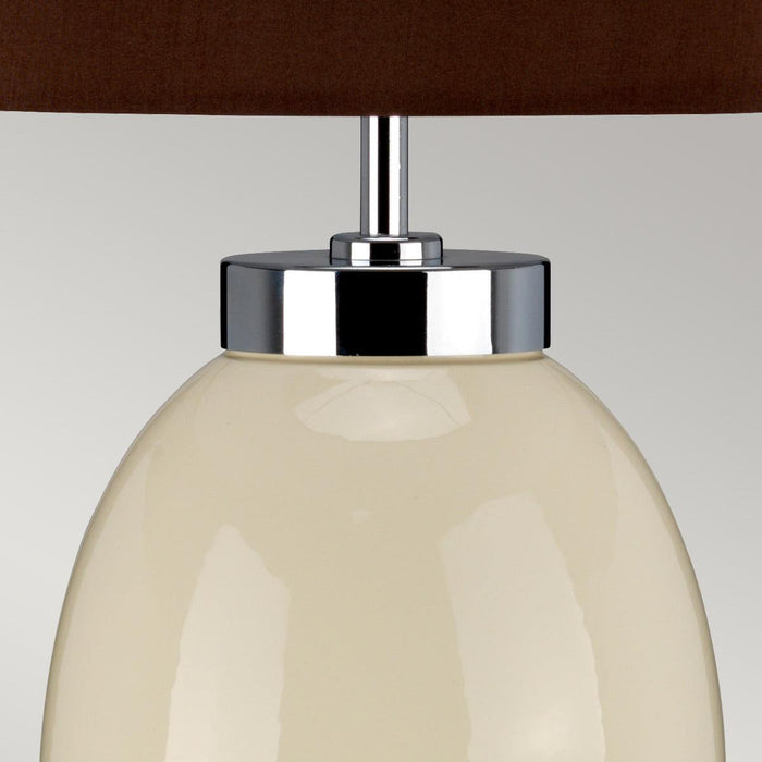 Victor Small Cream Ceramic Table Lamp — additional angle