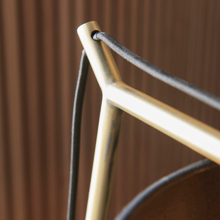 Wimbledon Matt Brass Table Lamp - Black Shade-Living Lights-Living-Room-Tiffany Lighting Direct-[image-position]