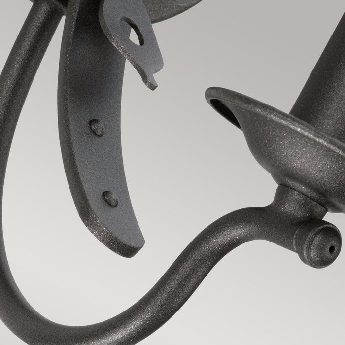 Windsor 1 Light Graphite Wall Light Elstead Lighting — lifestyle setting