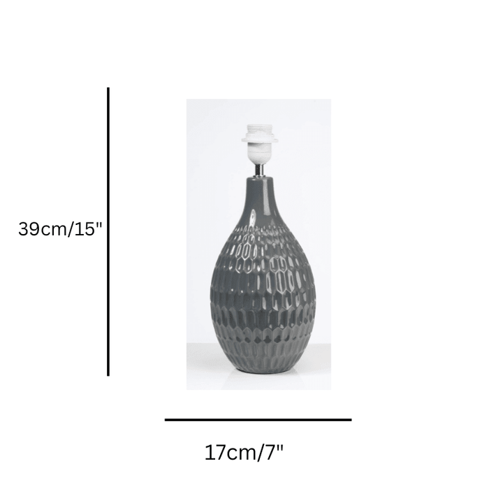 Yarra Grey Ceramic Table Lamp-Oaks Lighting-Living-Room-Tiffany Lighting Direct-[image-position]